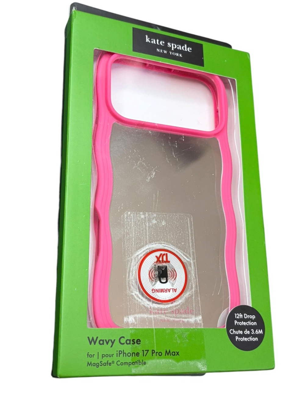 kate spade Hot Pink Wavy Mirror MagSafe iPhone 17 Pro Max Case